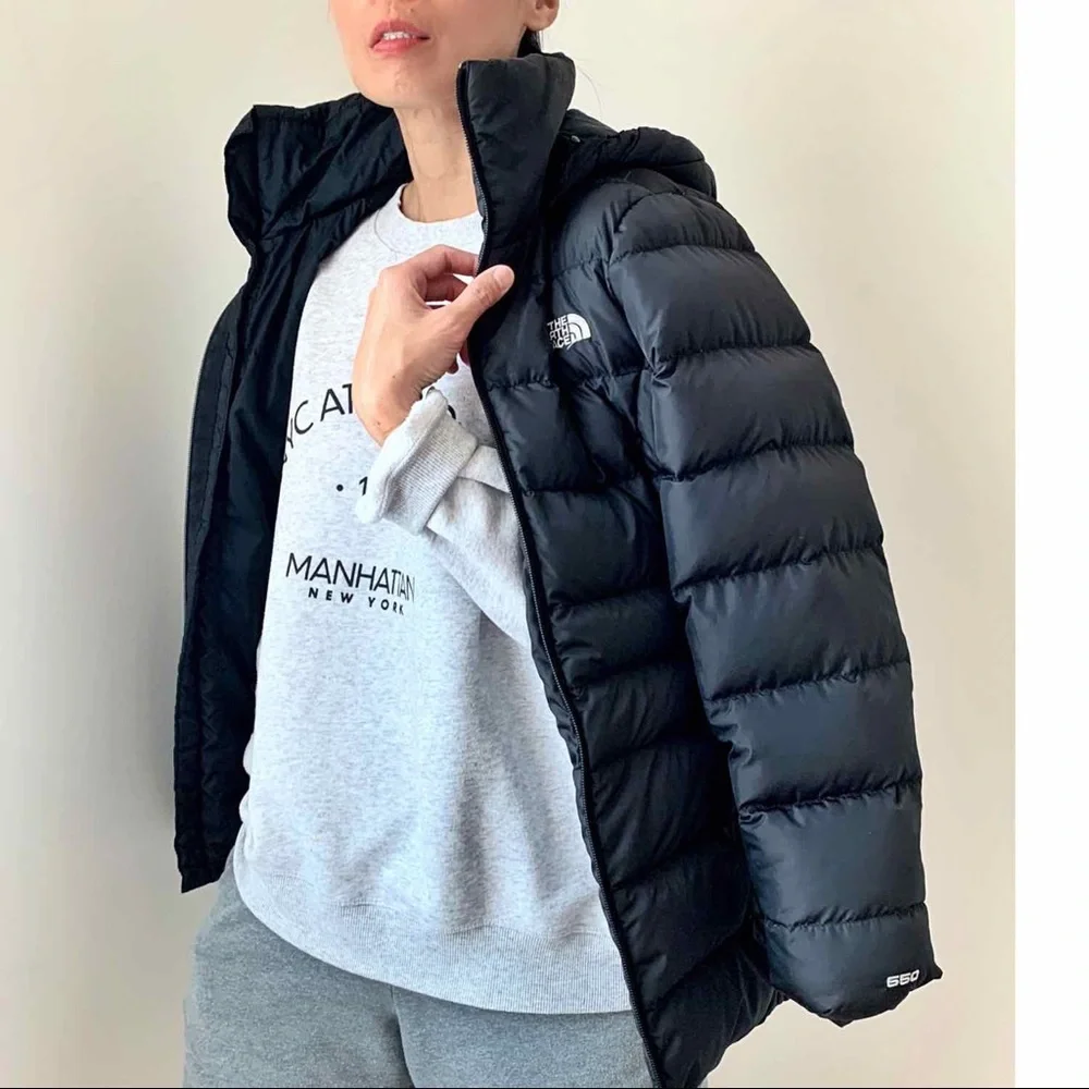 THE NORTH FACE DOWN PUFFER JACKET BLACK - Picture 3 of 7